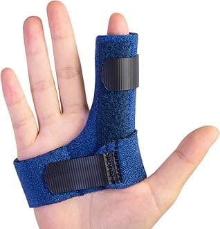 Finger Brace, Trigger Finger Splint for Index Middle Ring Pinky Finger Arthritis Pain, Tendon Injury, Broken Mallet Finger Stabilizer Supports for Dislocated Knuckle Immobilizer Wrap for