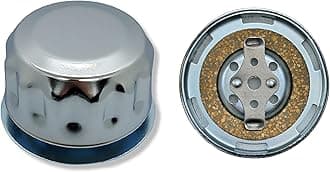 Hydraulic Tank Breather Cap for Oil & Fuel Reservoir – Metal Filler Vent Cap (with Flange, Bayonet Lock, 304 (18/10) Grade Stainless Steel, Cork Gasket)