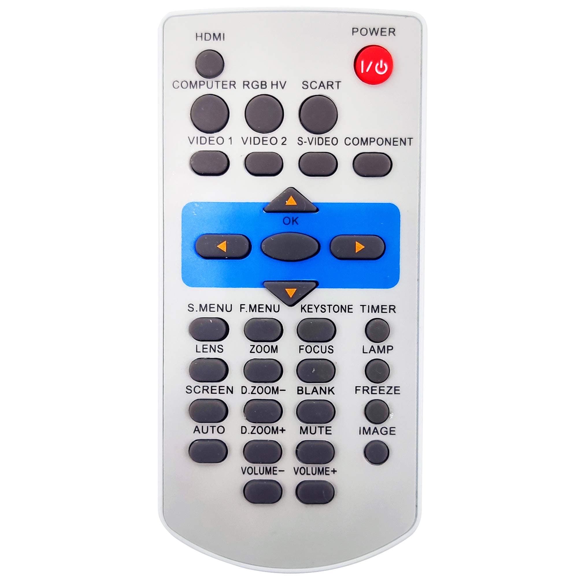 InTeching Projector Remote Control for Acto LX200, Ask Proxima E1655, E1655U, E1655W