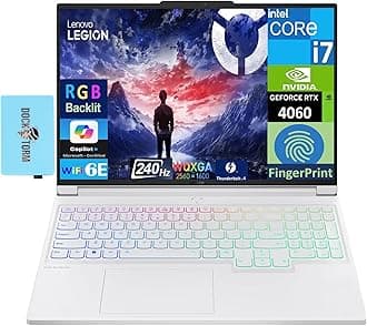 Lenovo Legion 7i Gaming Laptop 16.0" 240Hz IPS WQXGA Display (Intel i7-14700HX, GeForce RTX 4060 8GB, 32GB DDR5, 2x4TB SSD (8TB), RGB KB, Fingerprint, 2 TB 4, Win 11 Pro) w/DKZ USB Port Expander