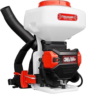 4 Gallon Backpack Battery-Powered Broadcast Fertilizer Spreader for Granular Fertilizer Seed Feed Salt Ice