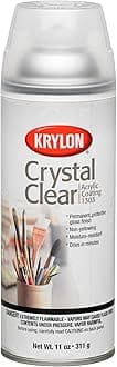 1303 Crystal Clear Acrylic Coating, Artist Spray, 11 Ounce (6 Pack)