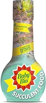 Baby Bio Succulent Plant Food | Liquid Fertiliser for Succulents & Aloe Vera | Indoor Plant Nutrition | Stronger Healthier Growth | 175ml Makes 70L