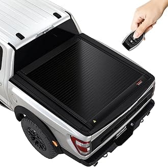Electric Remote Retractable Hard Truck Bed Tonneau Cover Fits 2015-2026 Ford F-150 5.5 Ft Bed (66") (incl. Raptor/Lightning) Matte Black Low Profile Waterproof Off Road Rack Ready | E-K22 |