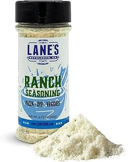 Lane's Ranch Seasoning Powder, 4.27 oz - Versatile Ranch Powder for Wings, Veggies, Popcorn, Dips, Dressing & Pizza - Bold Buttermilk Herb Flavor, Gluten-Free, All-Natural, Low Sodium Seasoning