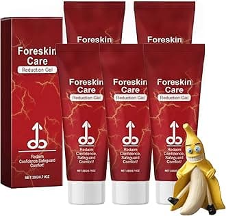 MaleGuard ForeskinCare Reduction Gel, Bruteco Redundant Prepuce Corrector Gel, Natural Ingredients Phimosis Foreskin Correction Gel for Excessive Foreskin Men's Health (5 Pcs, *20g)