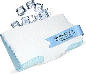 Queen Size Cooling Pillowcase | Optimal Temperature Control for Your Memory Foam Pillow for Perfect Sleep. Quality Material White Pillowcase Pillows