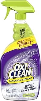 OxiClean Bathroom Cleaner, Shower, Tub & Tile, Powered by OxiClean Stainfighters, 32 oz