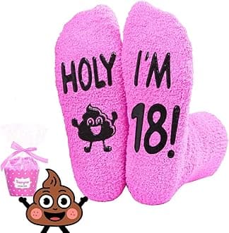 HAPPYPOP Birthday Gift Ideas for Teens - 13-19 Year Old Girls Holy Fuzzy Socks for Daughter