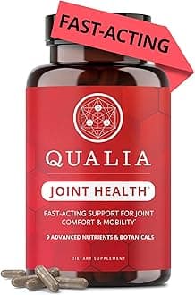 Qualia Joint Health 9 Advanced Joint Health nutrients: denatured Collagen, boswellia, tumeric, Boron, Ginger, L-carnitine. Cartilage Health, Tendon Strength, Healthy Joint Aging (1 Month Supply)