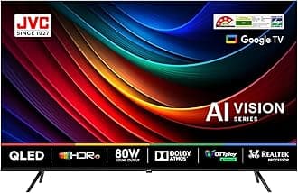 JVC 165 cm (65 inches) AI Vision Series QLED Google TV LT-65NQ7165C (Black)