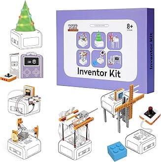 Inventor Kit for Vincibot Robot with 7*Building Styles, 5*Electronic Modules, 1*Module Connector for Sensor like Arduino etc.STEM Toys Programming Electronics Projects for 8-12