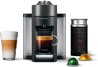 Nespresso Vertuo Coffee and Espresso Machine by De'Longhi with Milk Frother, 1000 Milliliters, Graphite Metal