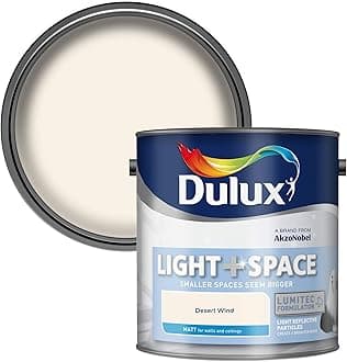 Dulux Light and Space Matt Emulsion Paint For Walls And Ceilings - Desert Wind 2.5 Litres
