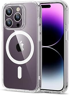 iPhone 14 Pro Max Case, 3x US Military MIL Standard, Shockproof, Scratch Resistant Back, Wireless Charging, Strap Hole, Compatible with iPhone 14 Pro Max Case, Equipped with HaloLock, High Durability Smartphone Case, 6.7 Inches, Clear, Classic Series