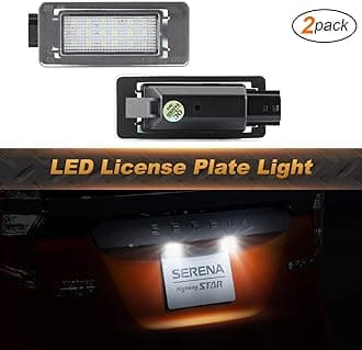 Number Plate Lights for Nissa-n Serena c27 2016 2017 2018 2019, License Number Plate Lights Rear License Plate Lamps, 2pcs