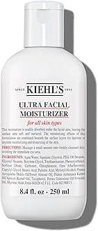 Kiehl's Ultra Facial Moisturiser, Face Moisturiser For Women & Men, Suitable for All Skin Types, Fragrance-Free, 250ml