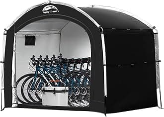 Bike Storage Shed Tent,Outdoor Portable Bicycle Storage Sheds with 210D Oxford Fabric PU4000 Waterproof for 2/3/4/6/8 Bikes,Bike Covers Shelter for Motorcycle,Garden Tools,Toys,Lawn Mower