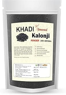 Khadi Omorose Kalonji Powder (Black Seed), 100 grams