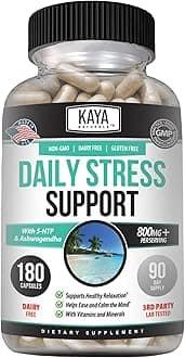 Kaya Naturals - Natural Herbal Support Vitamin Supplement are Designed to Help You find Balance and Relaxation in Your Daily Routine - Vitamin Supplement - 180 Capsules