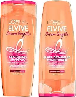 Elvive - Dream Lengths - Restoring Shampoo & Super Detangler Conditioner Set - One Set