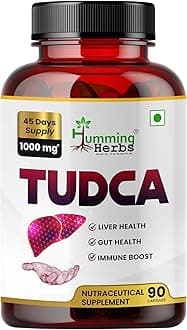 Humming Herbs TUDCA Pure Supplement 1000mg | Liver Health, Gut Support & Immune Boost | Premium Detox Supplement, Vegan Capsules, Tauroursodeoxycholic Acid for Daily Wellness, 90 Capsule