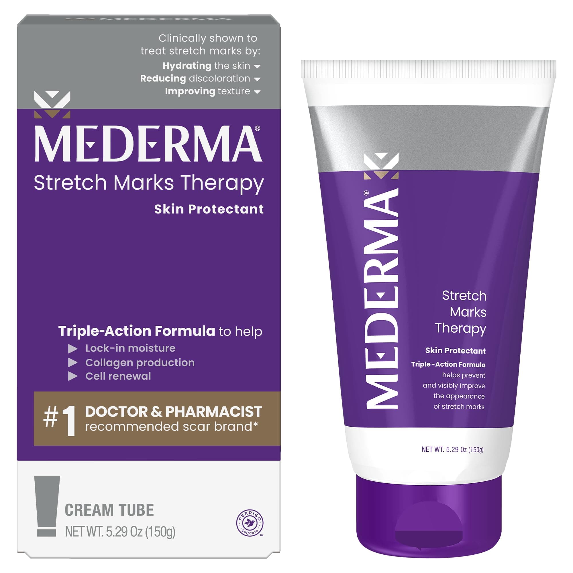 Stretch Marks Therapy - Prevents & Treats Stretch Marks, Safe for Pregnancy & Breastfeeding, Hydrates & Nourishes Skin, 5.29 oz (150g)
