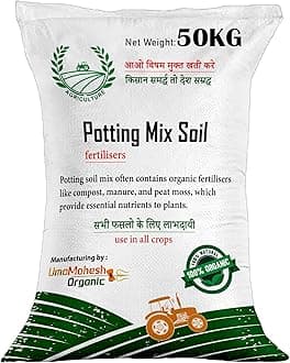 EARTHPOWER Magic Potting Soil 50 kg | Soil Mix for Plants and Garden | Soil and Fertilizer for Home Garden