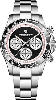Pagani Design Herren Uhren Elegant Business Sports Quarzuhr Chronograph Armbanduhren Japan VK63 Saphirglas Wasserdicht 100M Analogue Edelstahl Mit