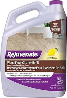 Rejuvenate Wood Floor Cleaner Refill, 1 Gallon, Cleans and Protects All Sealed Hardwood Floors and Dries Fast for a Streak-Free Clean