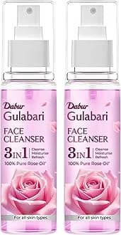 Dabur Gulabari Rose Glow Face Cleanser - 100mlx2 | Gentle Cleanser for All Skin Types | Cleaner, Balanced & Hydrated Skin