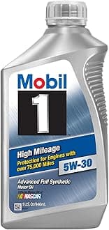 Mobil 1 45000 5W-30 High Mileage Motor Oil - 1 Quart