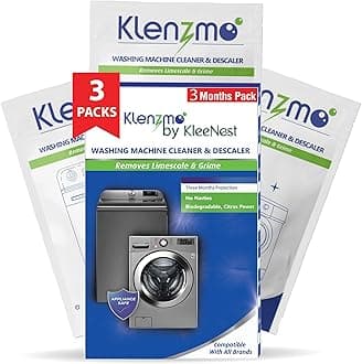 Klenzmo Washing Machine Cleaner & Descaling Powder 180g 3 pouch (Pack of 1)