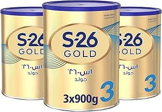 S26 Nestle Gold Stage 3 Growing Up Formula, From 1 to 3 Years, 900g, Pack of 3