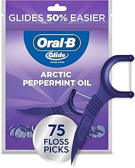 Glide, Floss Picks, Arctic Peppermint Oil, 75 Count