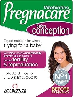 Conception 30 Tablets | Expert Nutrition When Trying for Baby | with Zinc, Folic Acid, Inositol, Vitamin D, B12, L-Arginine | Fertility & Reproduction Supplement | Before Pregnancy