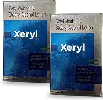 DermaShoap Xeryl Cleansing Lotion - Long-Lasting Moisturizing Formula With Cetyl Alcohol And Stearyl Alcohol - Protects Dry Skin up to 48 Hours - (Pack Of 2)