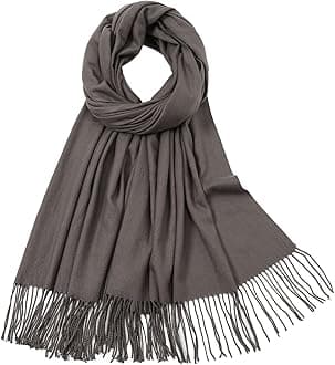 RIIQIICHYWomen's Scarf Pashmina Shawls and Wraps for Evening Dress Bridesmaid Wedding Bridal Winter Warm Long Large ScarvesGlobal Recycled StandardGlobal Recycled StandardGlobal Recycled Standard