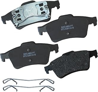 Premium SBC973 Ceramic Rear Brake Pads for Chevrolet Vectra 2008-2007, Mazda 3 2005-2004, 5 2006, Renault Laguna 2006, Saab 9-3 2003, Volvo S40 2005, V50 2005