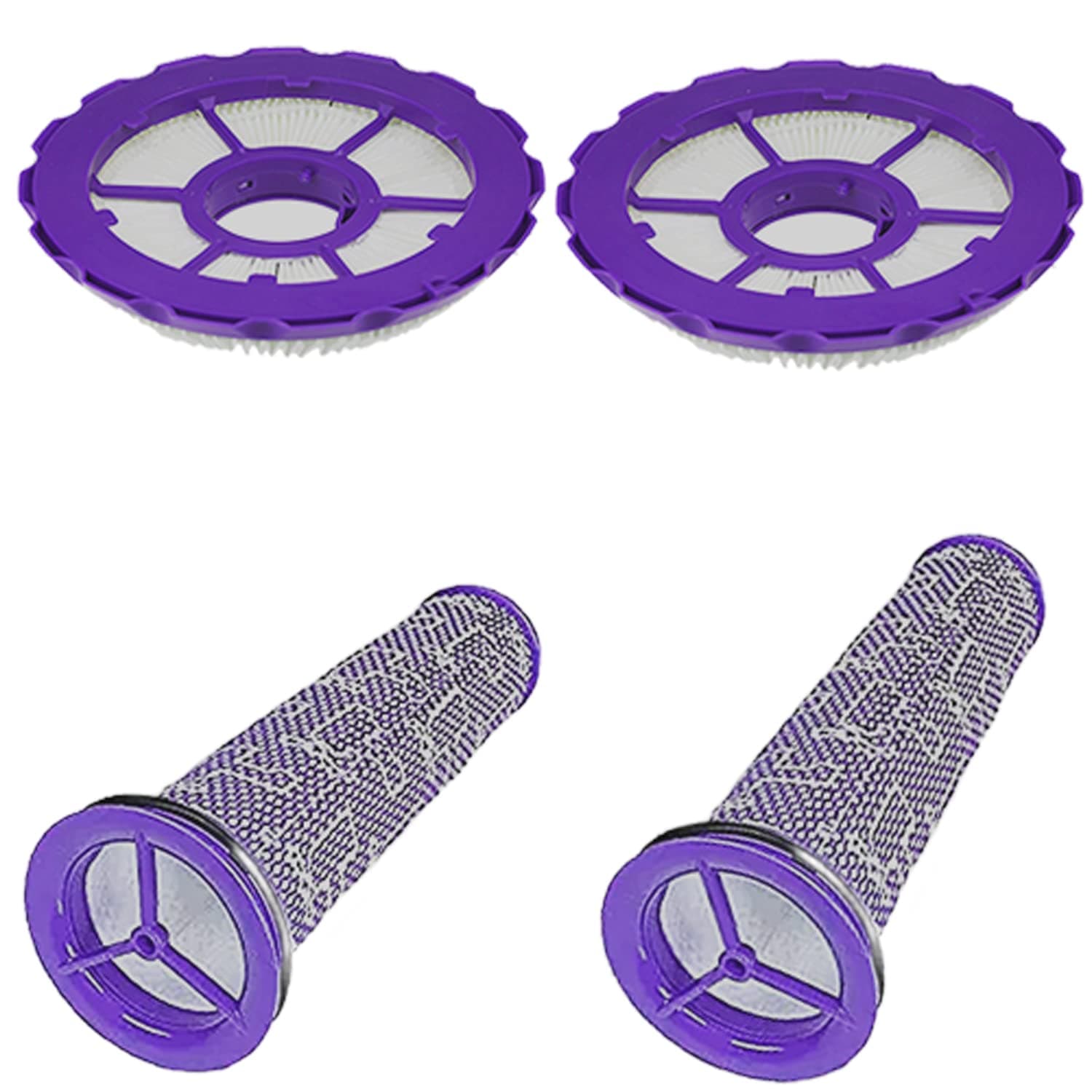 2PK Hepa Post Filter & Pre Filter Compatible with Dyson DC41 DC65 DC66 UP13 UP20 Animal, Multi Floor and Ball Vacuums, Replaces Part # 920769-01 & 920640-01