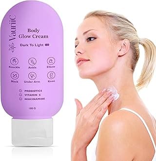 VauriiC Neck Glow Cream 100 gms Reduces Dark Spots on Neck, Underarms, Elbows, Ankle, Knuckles, Knees & Inner Thighs | Improves Skin Tone | for Men & Women All Skin Type