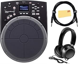 HandSonic HPD-20 Digital Hand Percussion Instrument Bundle with Headphones, Instrument Cable, and Austin Bazaar Polishing Cloth