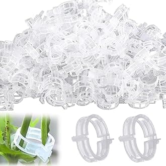 500Pcs Plant Support Tomato Clips,Plastic Tomato Clips for Tomato Climbing 1" Inner Diameter Plant Clips for Grape Vine, Tomato Vine, Plants Support Clips Reusable Garden Clips (500 Pcs Tomato Clips)