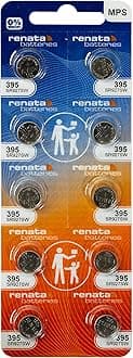 New Renata 10pcs/1 Card Silver Oxide Battery SR927SW, 395