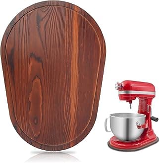 Bamboo Mixer Slider Compatible with Kitchen aid Bowl Lift 5-8 Qt Stand Mixer - Kitchen Countertop Storage Mover Sliding Caddy for Kitchen Aid 5-8 Qt Mixer (5-8 Qt - Brown)