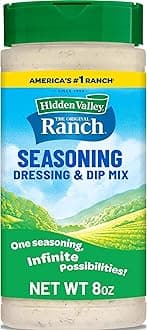 Hidden Valley Original Ranch Seasoning, Dressing and Dip Mix, Shaker Canister, 8 Ounces (Package May Vary)