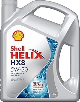 Helix HX8 5W-30 API SN Plus Fully Synthetic Engine Oil for Petrol, Diesel & CNG Cars, Truck (4 L)