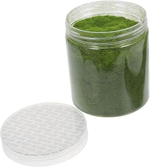 Nylon Simulated Moss, 650ml Artificial Grass Powder Flocking Powder, Fake Green Moss for Mini Indoor Flowers and Plant Pots, Fake Static Grass for DIY Mini Fairy Garden Decoration