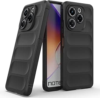 amazon basics Back Case Cover for Infinix Note 40X 5G | Compatible for Infinix Note 40X 5G Back Case Cover | Liquid Silicon Magic Case for Infinix Note 40X 5G with Camera Protection | Black