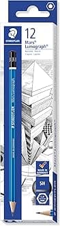 STAEDTLER 100-5H Mars Lumograph Graphite Pencils for Drawing and Sketching - 5H (Box of 12)